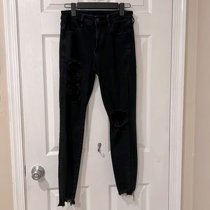 American Eagle Ripped Black Jeans